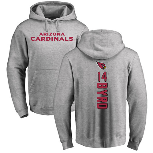 Arizona Cardinals Men Ash Damiere Byrd Backer NFL Football #14 Pullover Hoodie Sweatshirts